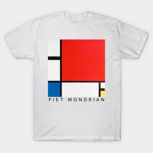 Composition with Red, Blue, and Yellow T-Shirt